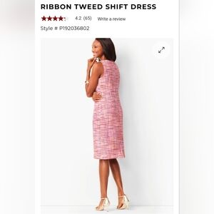 Talbots, Ribbon Tweed Shift Dress, Women's Sz 4P. office old money